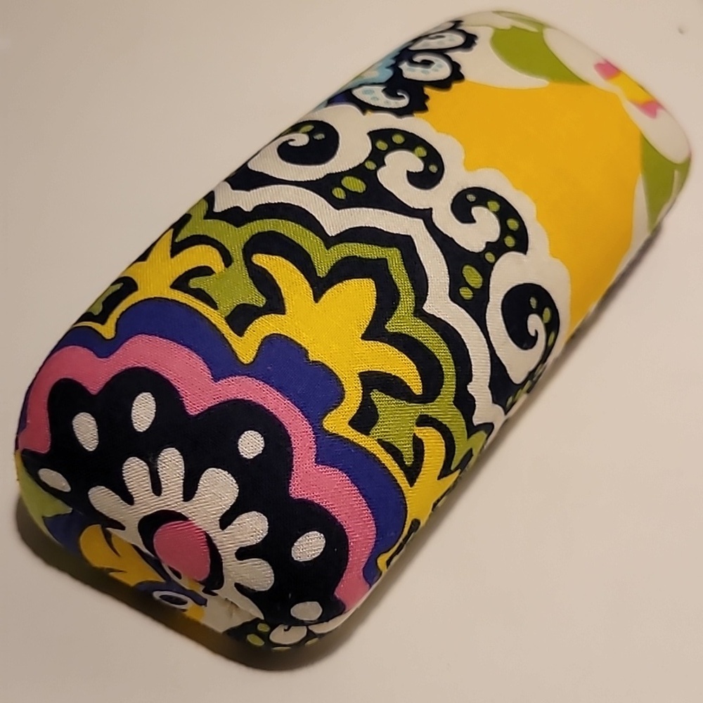 Vera Bradley Hard Clamshell Eye Sun Glasses Case Modern Floral Flip Top 6.5"